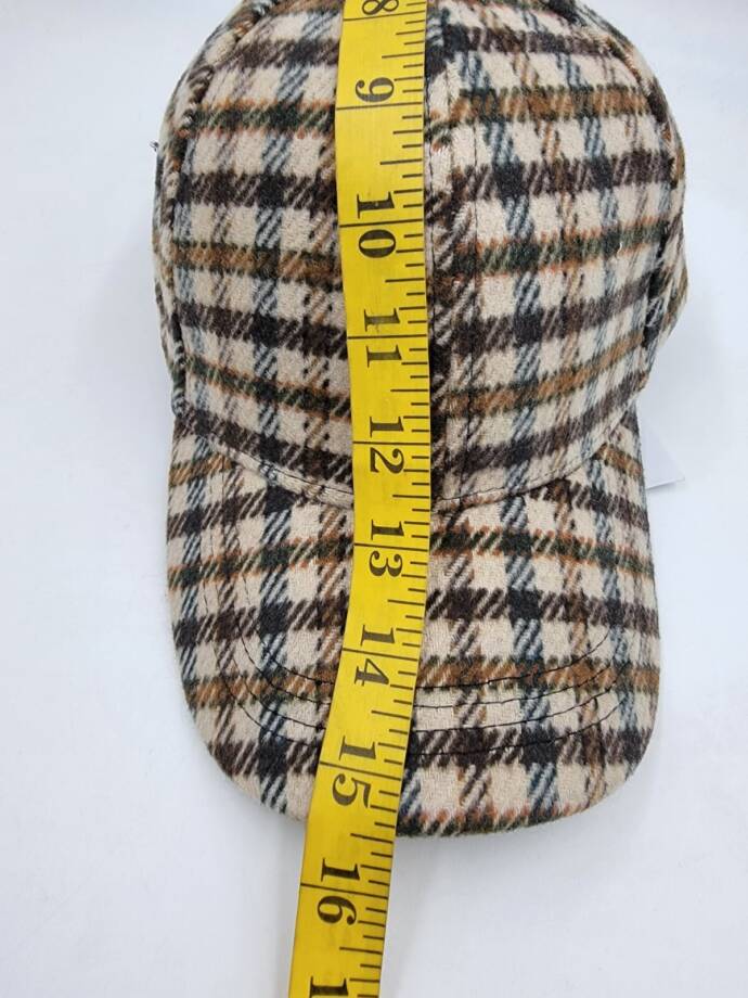 Hat Attack Everyday Plaid Cap Women's O/S Brown Multi Sliding Buckle Closure