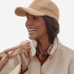 Hat Attack Sherpa Cap Women's One Size Light Tan Hook and Loop Closure Back