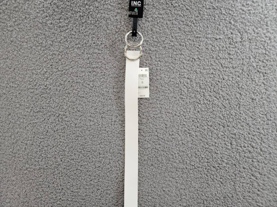 I.N.C. International Concepts Double Circle Belt Women's S White