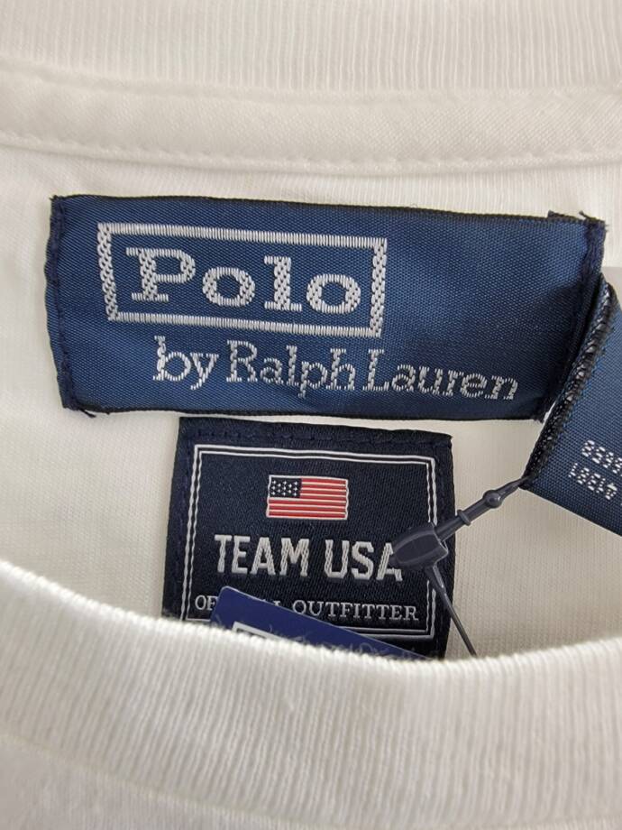 Polo by Ralph Lauren Team USA Graphic Jersey Tee Women's XL White Multi Pullover