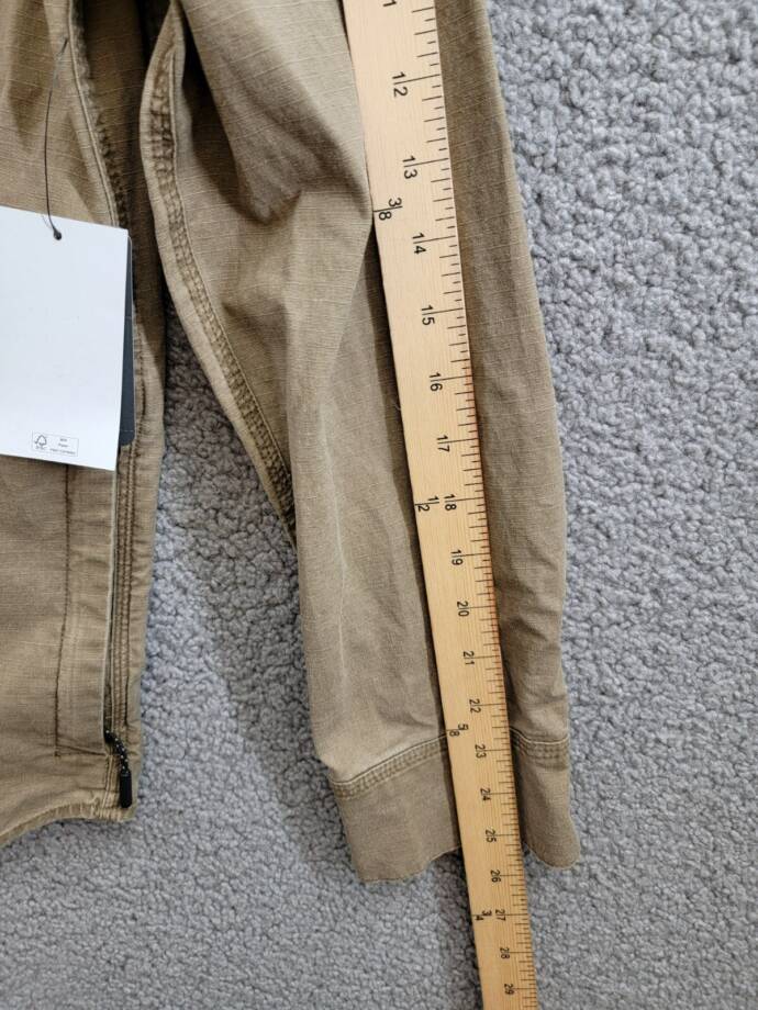 BASS OUTDOOR Ripstop Utility Shacket Men's S Teak Zip Pockets Snap Closure L/S