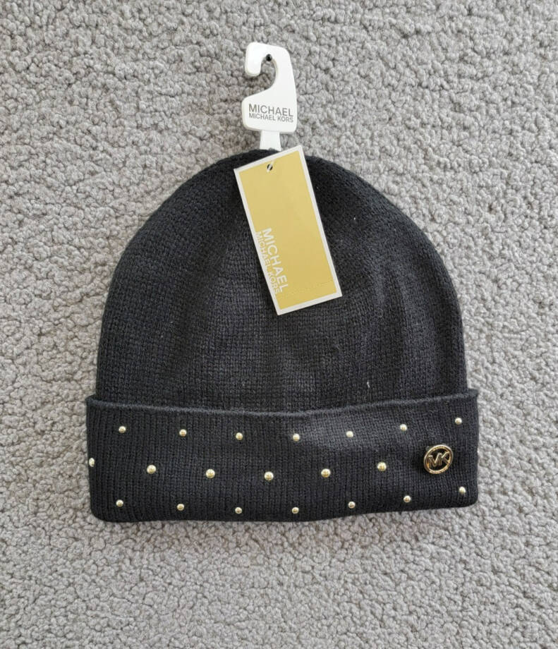MICHAEL Michael Kors Studded Cozy Knit Beanie Women's One Size Black