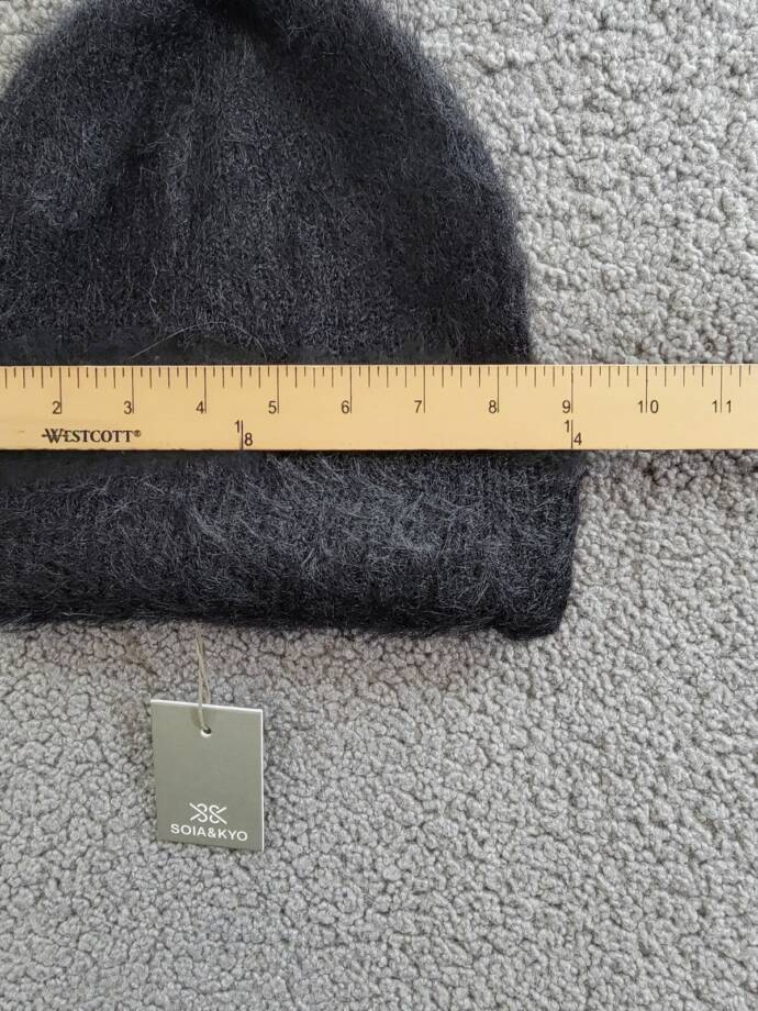 Soia & Kyo Jaya Knit Hat Women's One Size Black Wide Brim