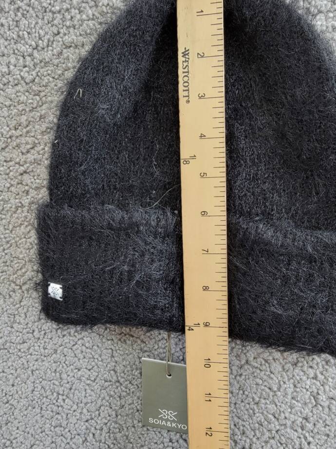 Soia & Kyo Jaya Knit Hat Women's One Size Black Wide Brim