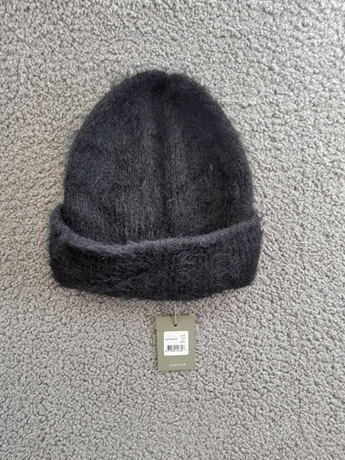 Soia & Kyo Jaya Knit Hat Women's One Size Black Wide Brim