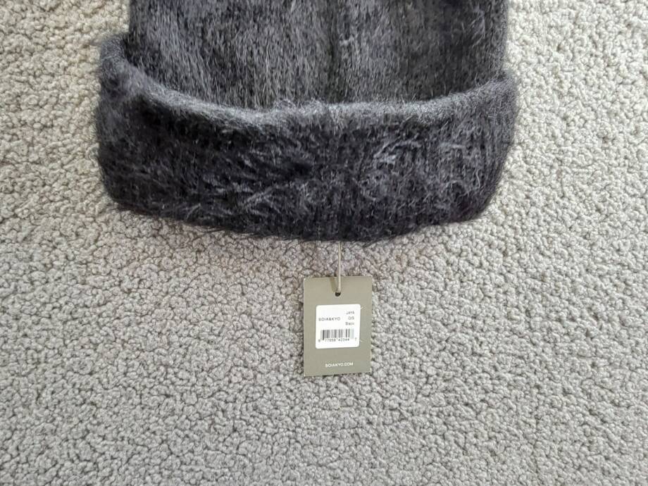 Soia & Kyo Jaya Knit Hat Women's One Size Black Wide Brim