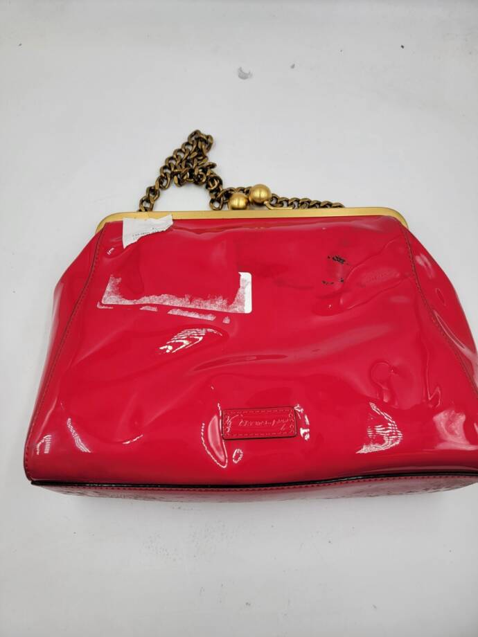 Circus by Sam Edelman Patent Kisslock Clutch Bag Women's Pink Chain Strap