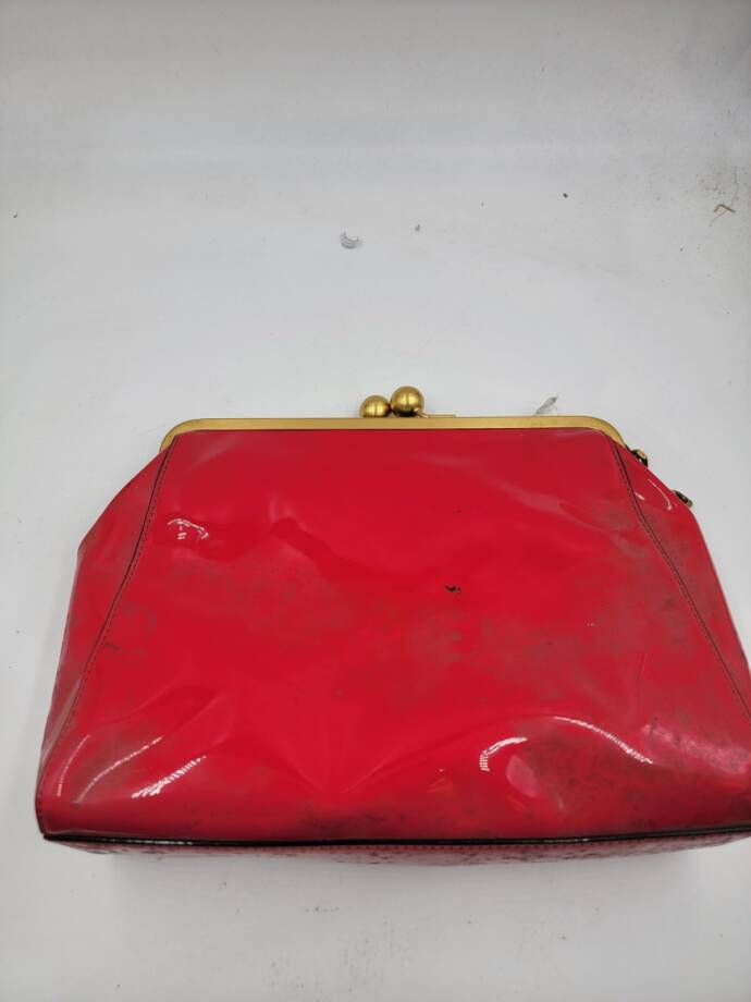 Circus by Sam Edelman Patent Kisslock Clutch Bag Women's Pink Chain Strap