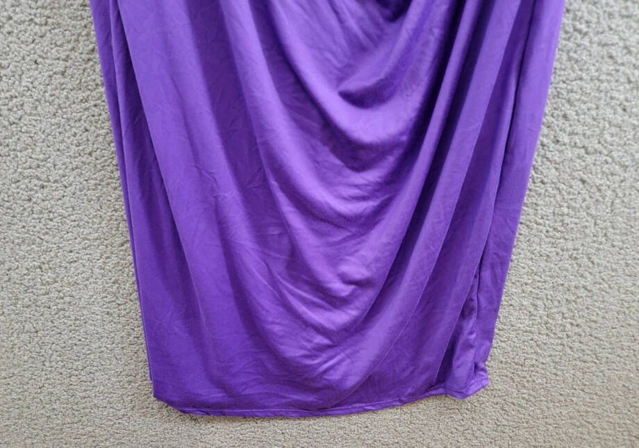 24seven Comfort Apparel Plus Size V-Neck Faux Wrap Dress Women's 2X Lilac S/S