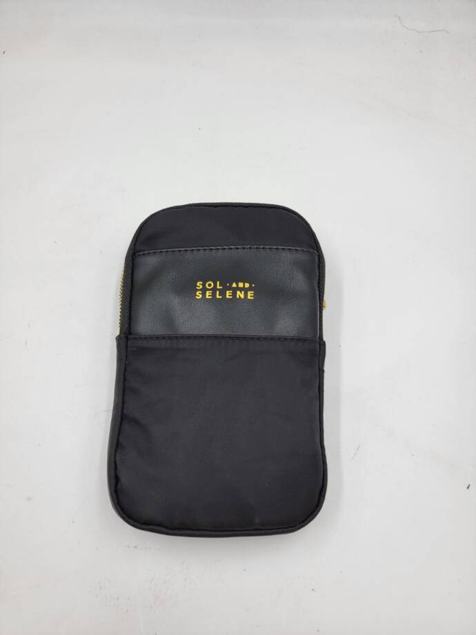 SOL AND SELENE By My Side Cross Body Bag Women's Black/Gold Zip Closure