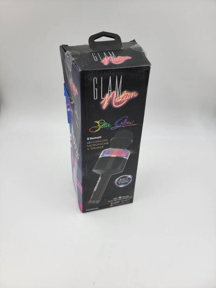 Glam Nation Tzumi Star Glow LED Karaoke Microphone - Black