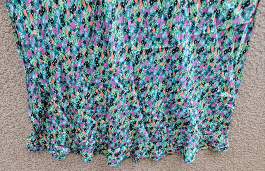 On 34th Plus Size Trendy Garden Floral Slip Skirt Women's 3X Tepid Teal Pulls On