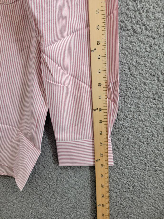 Club Room Regular Fit Performance University Stripe Dress Shirt Men's 16 32-33