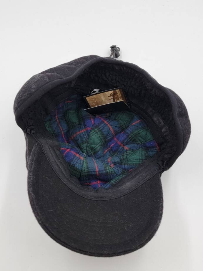 Epoch Hats Company Wool Earflap Cap with Sherpa Lining Women's O/S Black