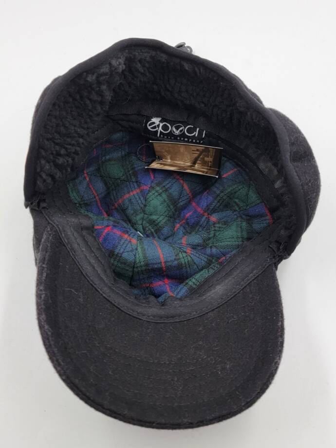Epoch Hats Company Wool Earflap Cap with Sherpa Lining Women's O/S Black