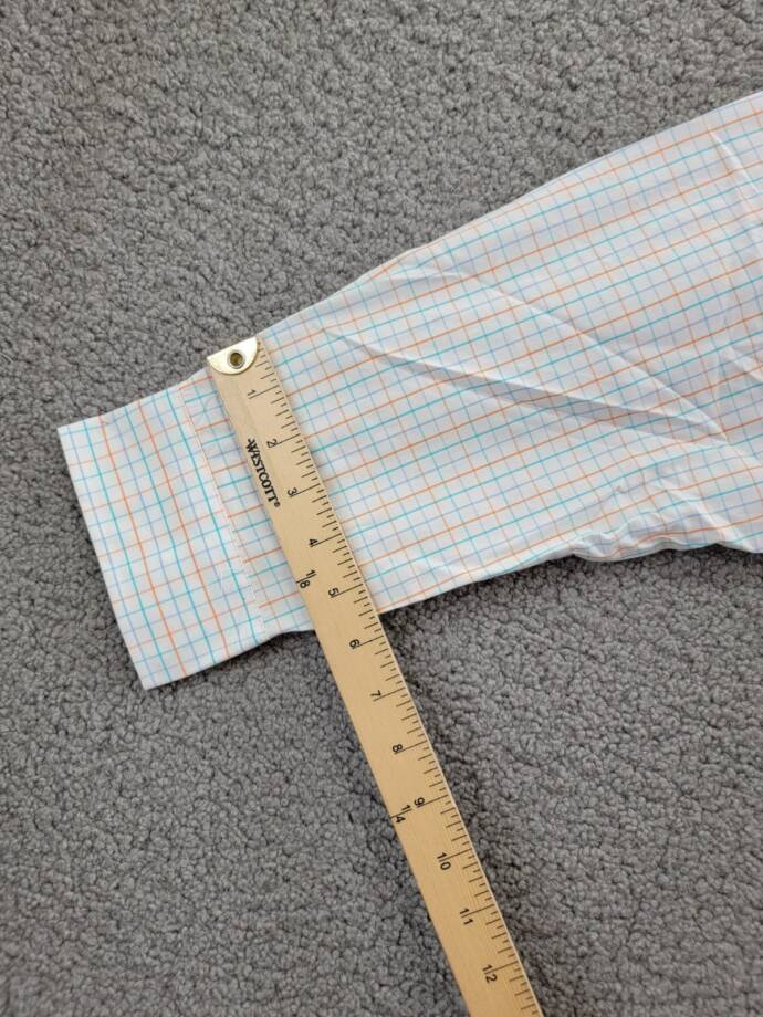 Club Room Regular Fit Performance Easy-Care Dress Shirt Men's 17.5 34-35 Multi