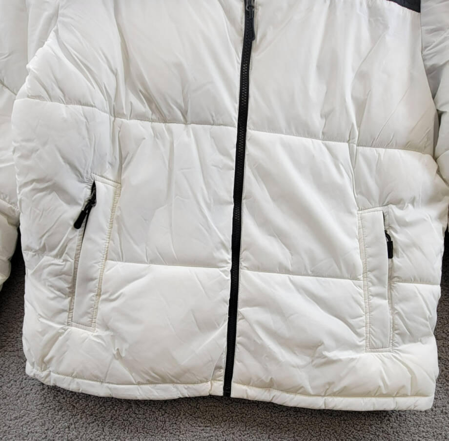 Club Room Colorblocked Quilted Full-Zip Puffer Jacket Men's XL Ice Long Sleeve