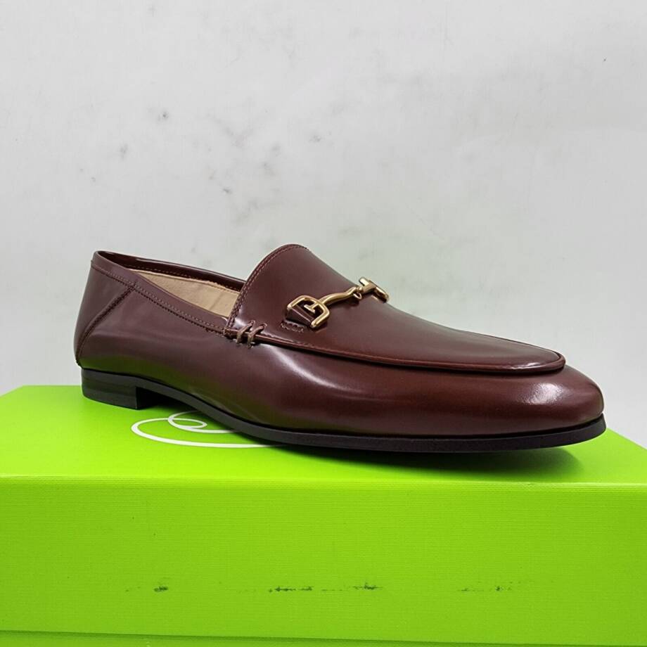 Sam Edelman Loraine Tailored Loafers Women's 5M Spiced Brandy Bit Buckle Slip On