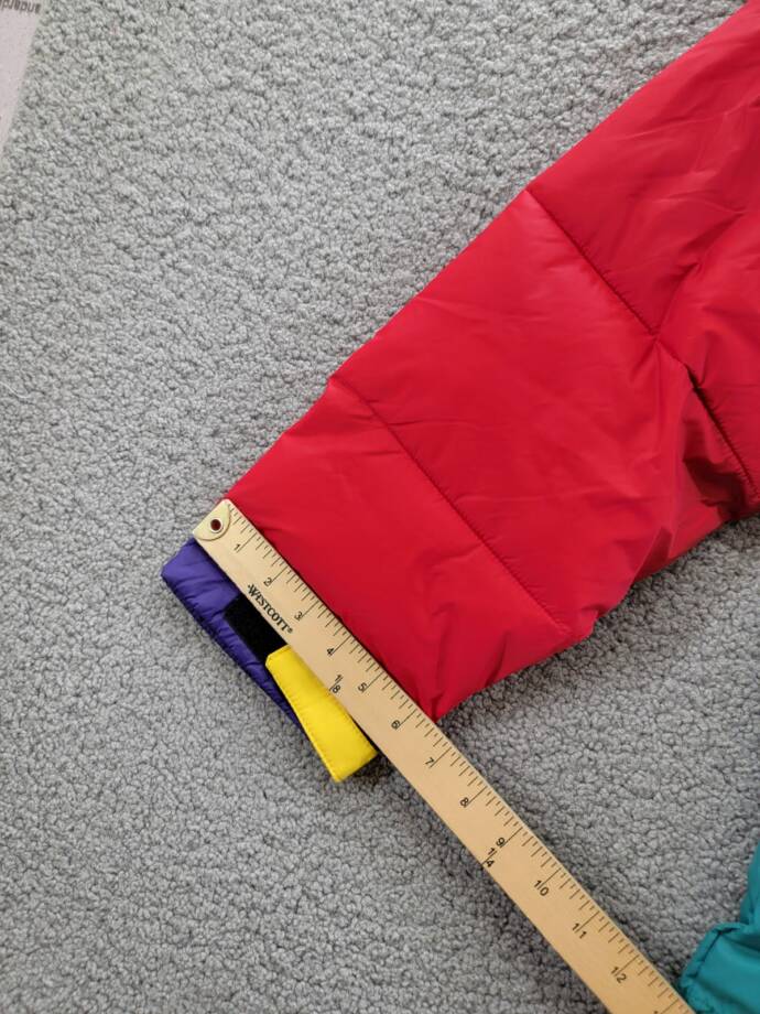Club Room Colorblocked Quilted Full-Zip Puffer Jacket Men's M Multi Long Sleeve