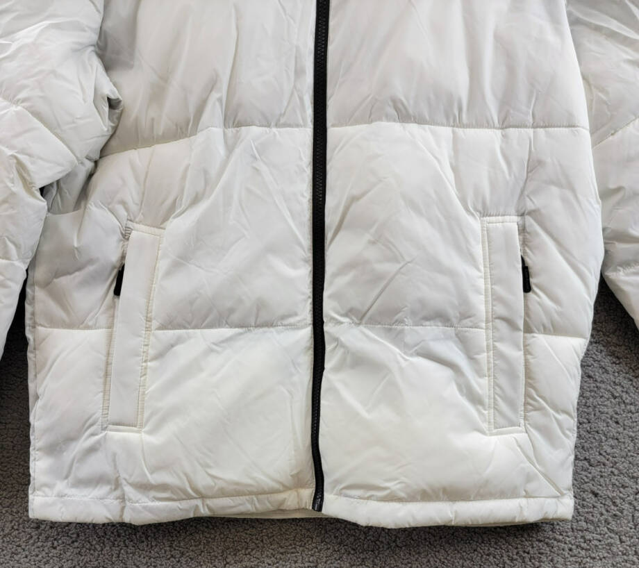 Club Room Colorblocked Quilted Full-Zip Puffer Jacket Men's M Ice Long Sleeve