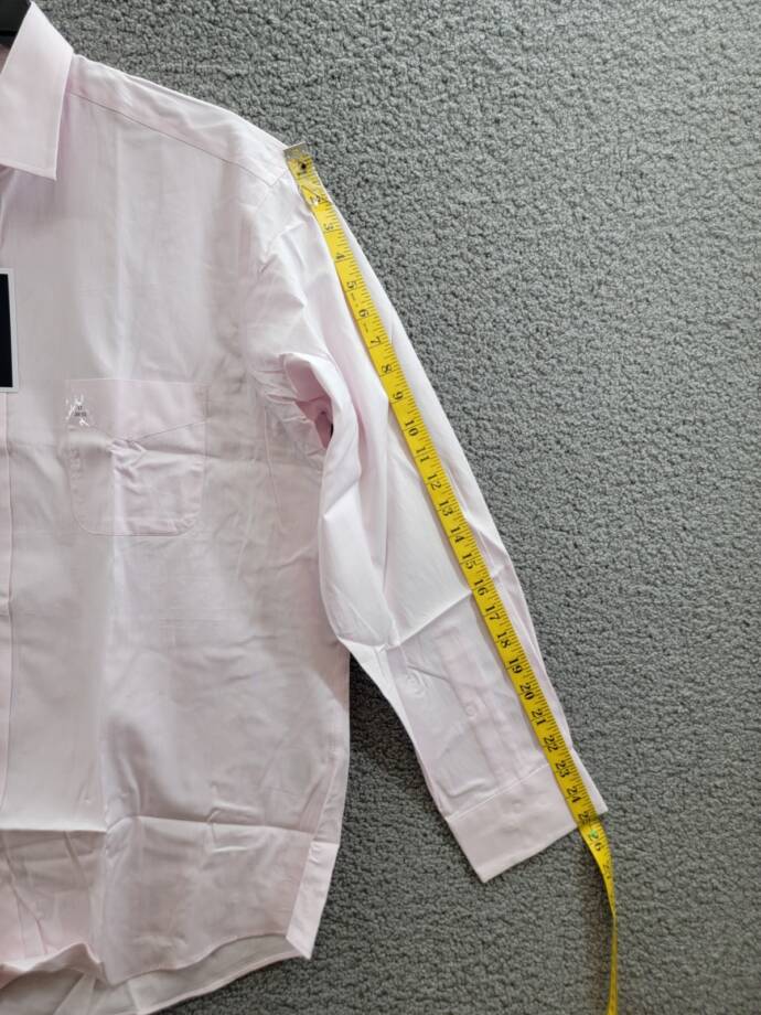 Club Room Regular-Fit Solid Dress Shirt Men's 17 34-35 Parfait Pink Long Sleeve