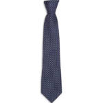 The Men's Store at Bloomingdale's Dots Neat Silk Classic Tie Mens 8 Navy Pointed