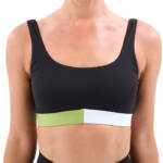 P.E Nation Sprint Time Sports Bra Women's 2XS Black Multi Scoop Neck Pullover