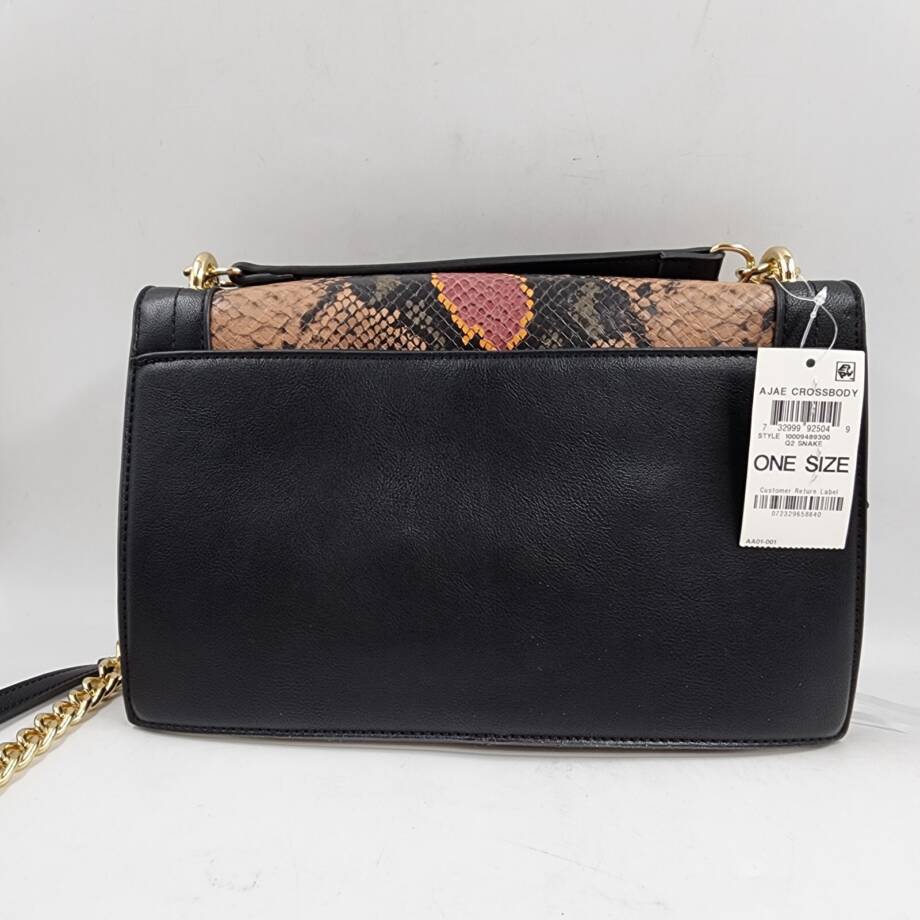 INC International Concepts Ajae Flap Crossbody Bag Women's Multi Snake/Gold