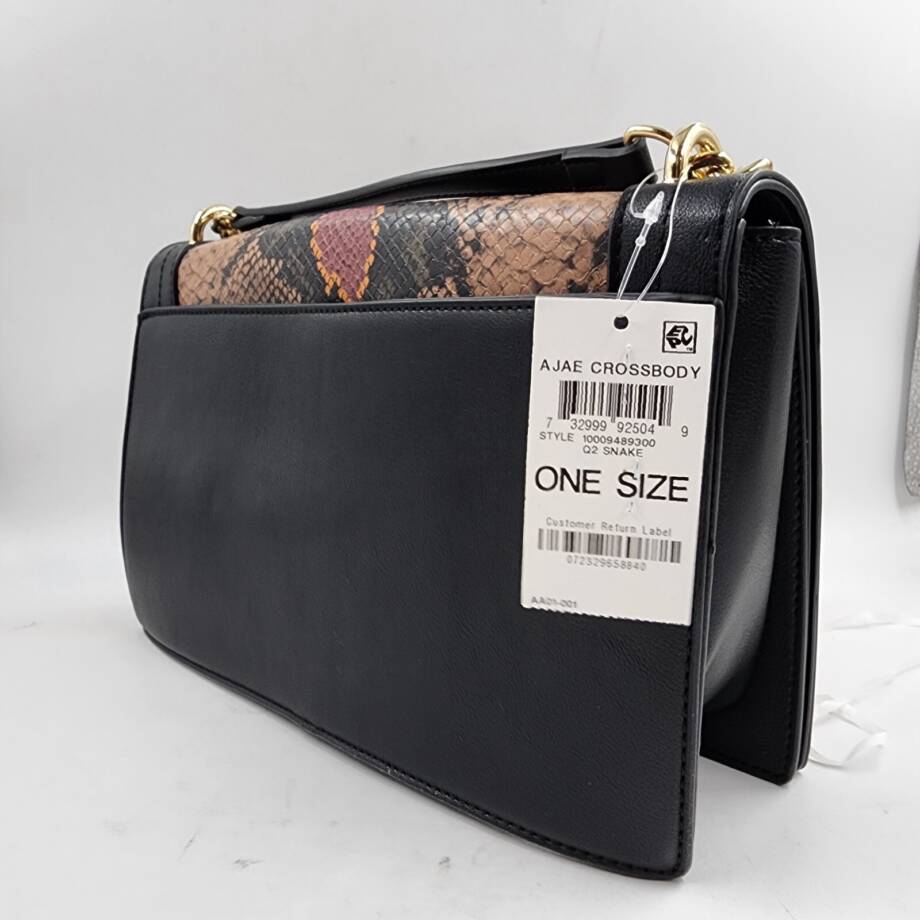 INC International Concepts Ajae Flap Crossbody Bag Women's Multi Snake/Gold