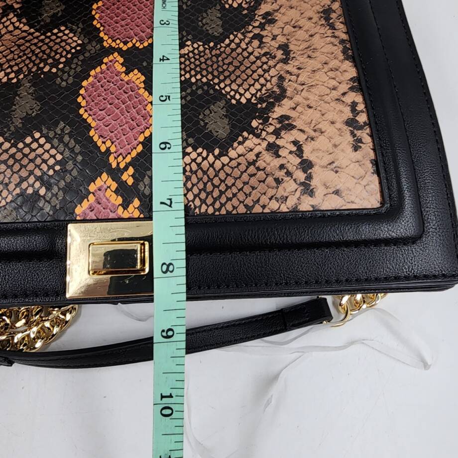 INC International Concepts Ajae Flap Crossbody Bag Women's Multi Snake/Gold