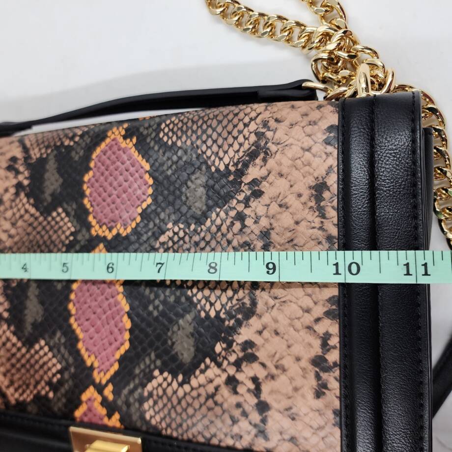 INC International Concepts Ajae Flap Crossbody Bag Women's Multi Snake/Gold