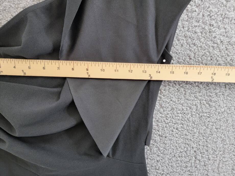 QUIZ Scuba Crepe Batwing One Shoulder Midi Dress Women's 6 Black Solid Pullover