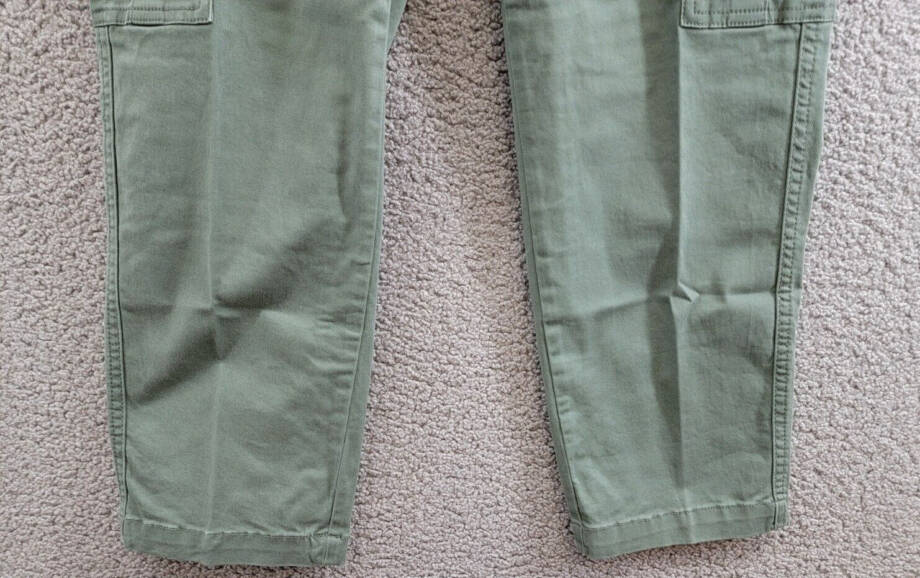JAG High Rise Stretch Slim Tapered Leg Cargo Pants Women's 12/27 Sage Button Zip