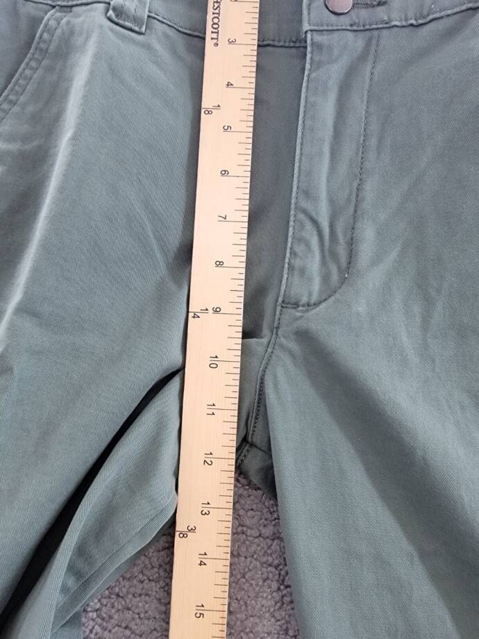JAG High Rise Stretch Slim Tapered Leg Cargo Pants Women's 12/27 Sage Button Zip