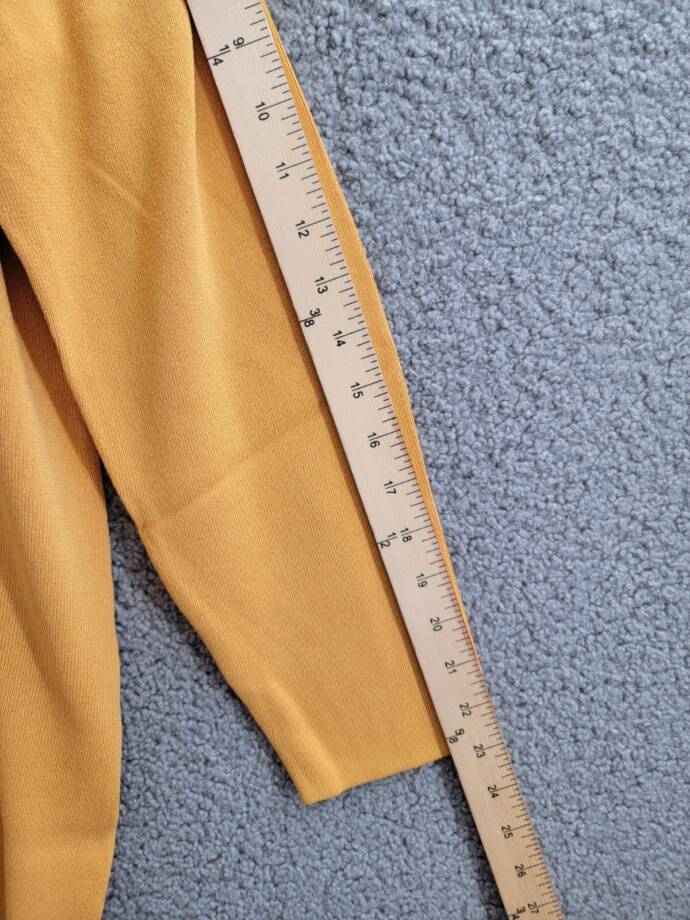 Kasper Open-Front Long-Sleeve Sweater Women's Large Gold Signature Solid