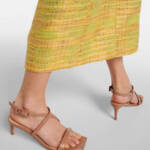 Gianvito Rossi Lindsay High Heel Sandals Womens 37/7US Brown Ankle Strap Closure