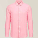 Swims Amalfi Linen Shirt Men's XL Blush Pink Point Collar Button Closure L/S