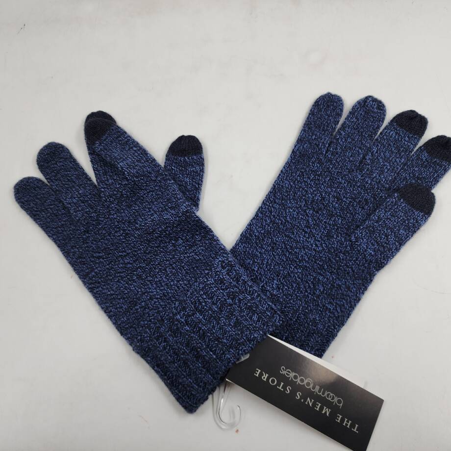 The Men's Store at Bloomingdale's Marled Tech Gloves Men's OS Navy Blue Pull On