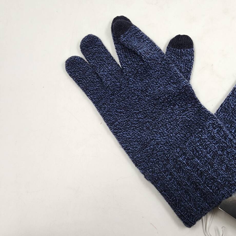 The Men's Store at Bloomingdale's Marled Tech Gloves Men's OS Navy Blue Pull On