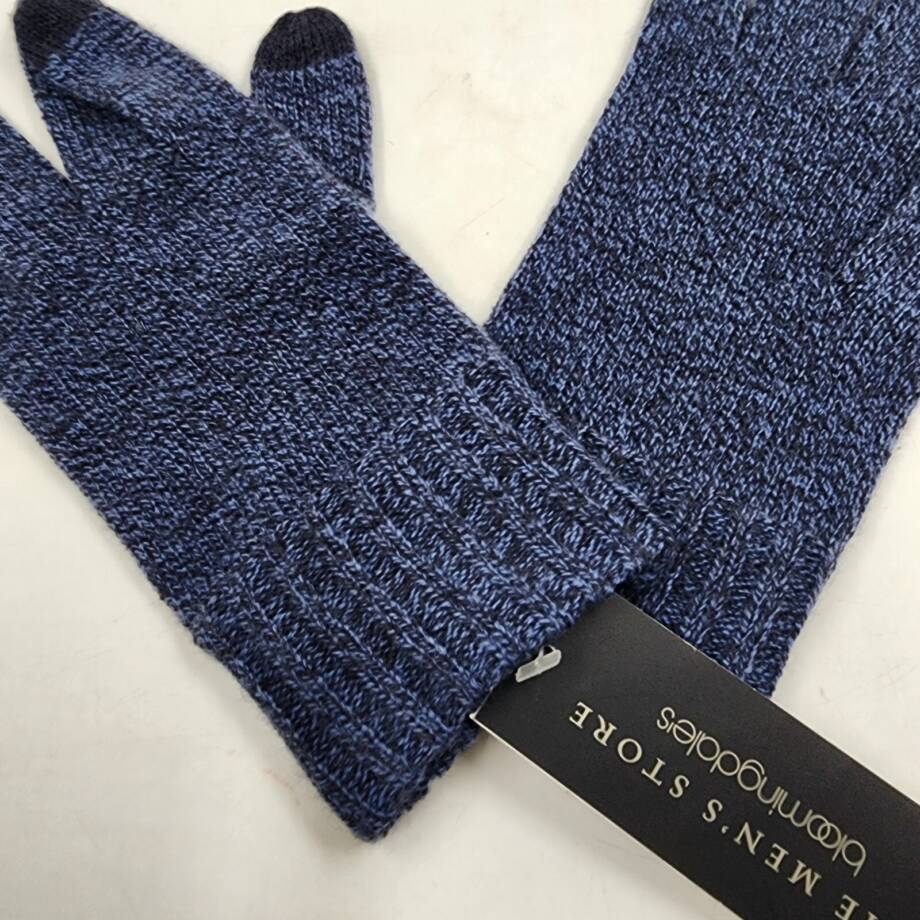 The Men's Store at Bloomingdale's Marled Tech Gloves Men's OS Navy Blue Pull On
