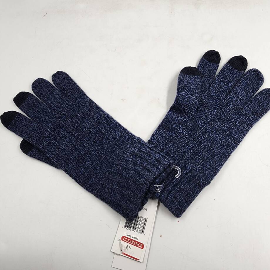 The Men's Store at Bloomingdale's Marled Tech Gloves Men's OS Navy Blue Pull On