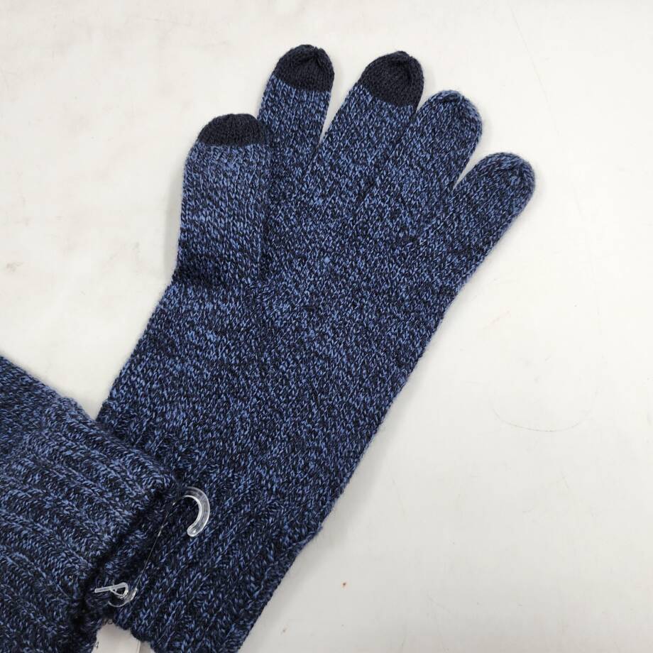 The Men's Store at Bloomingdale's Marled Tech Gloves Men's OS Navy Blue Pull On