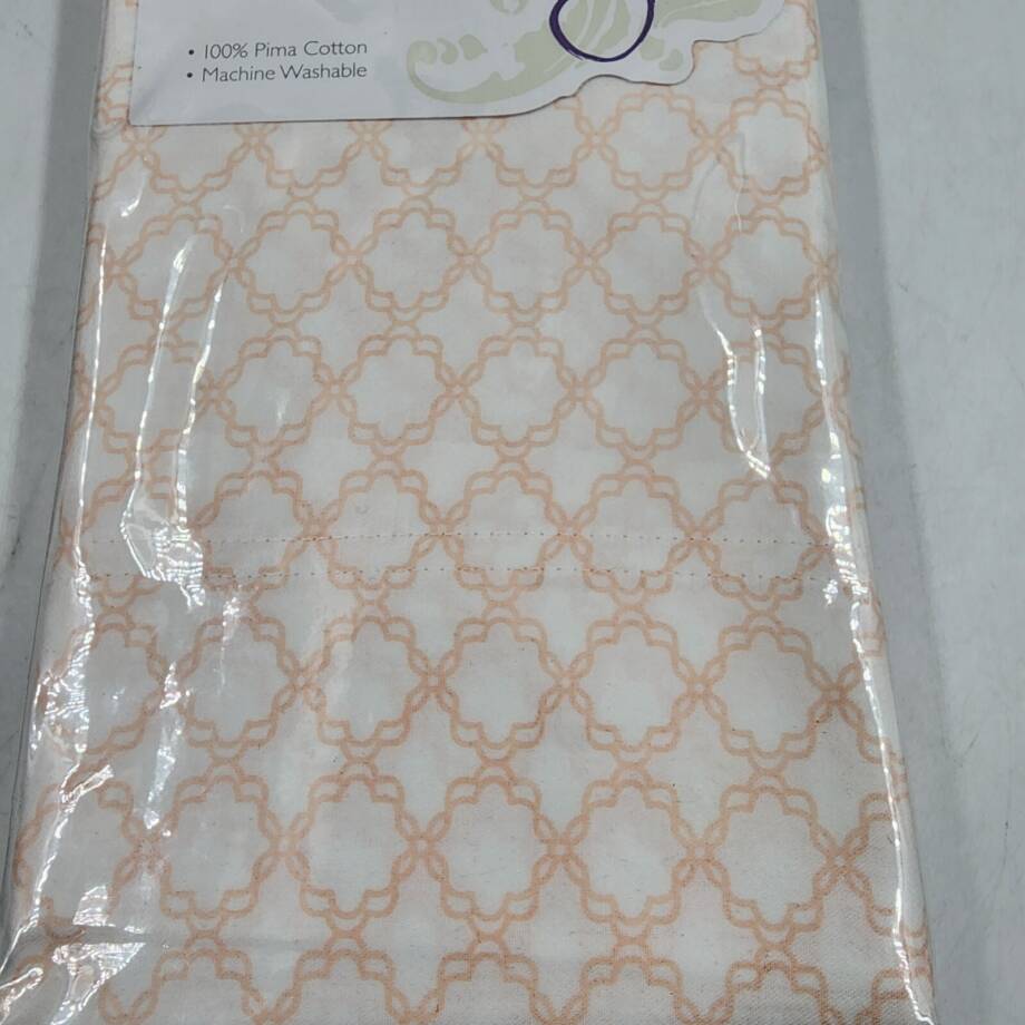 Sky Trellis Standard Pillowcases 20in x 28in Pastel Pink Geometric Design 2Pc