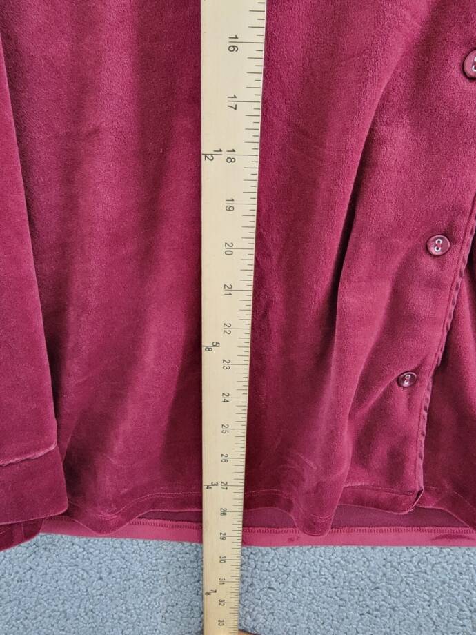 I.N.C. International Concepts Velour Notch Collar Packaged Pajama Women's XXL