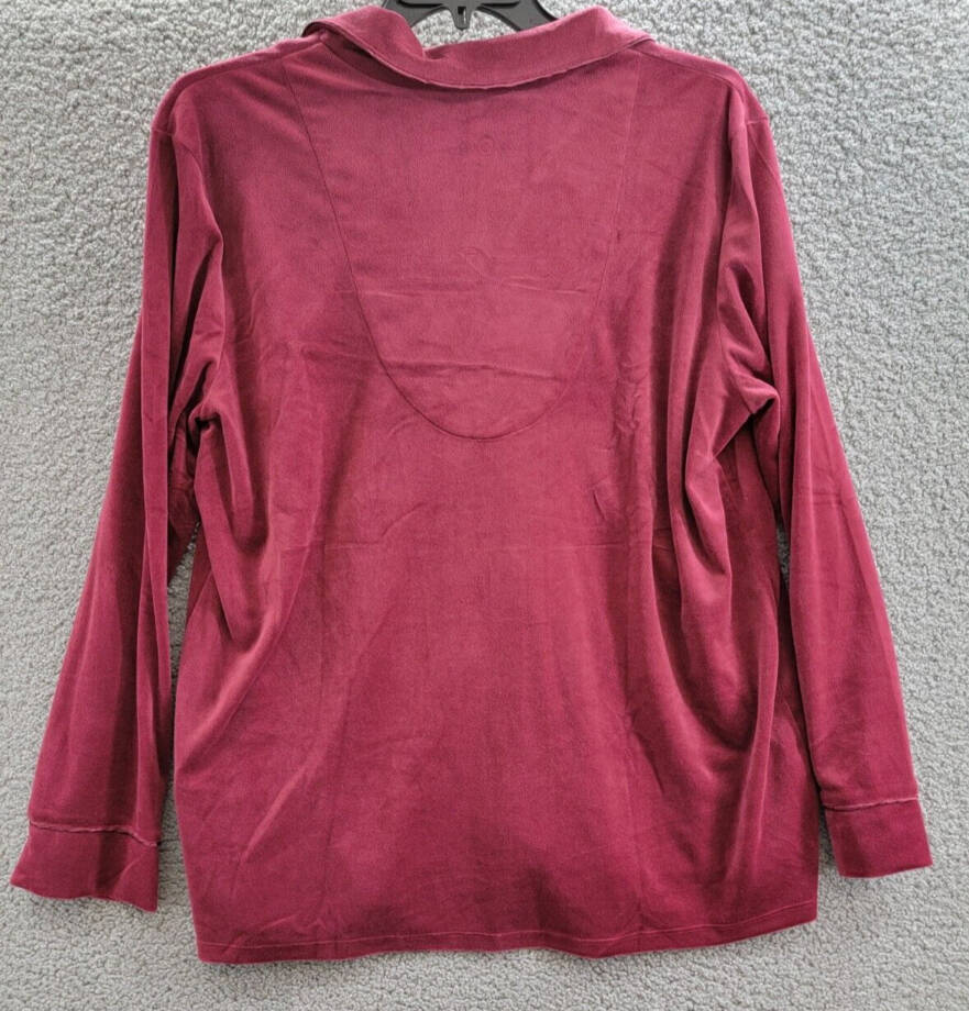 I.N.C. International Concepts Velour Notch Collar Packaged Pajama Women's XXL