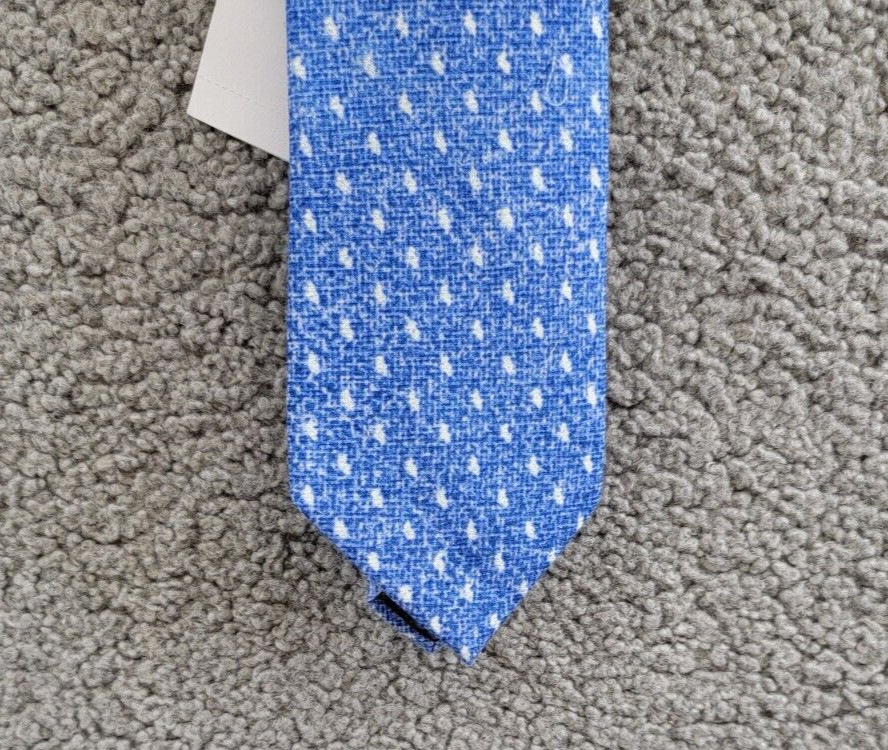 Michael Kors Geometric-Print Tie Mens One Size Blue Classic Design Pointed Style