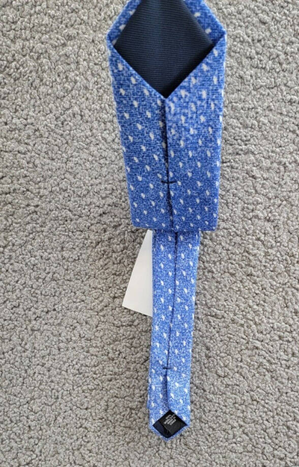 Michael Kors Geometric-Print Tie Mens One Size Blue Classic Design Pointed Style