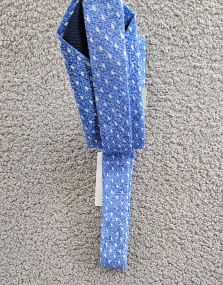 Michael Kors Geometric-Print Tie Mens One Size Blue Classic Design Pointed Style
