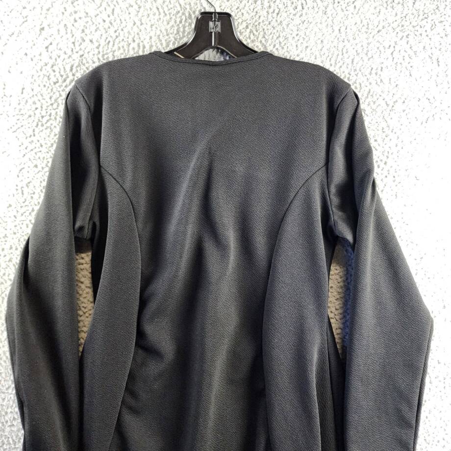24seven Comfort Apparel Plus Long Sleeve Flared Dress Women's 1X Black Pullover