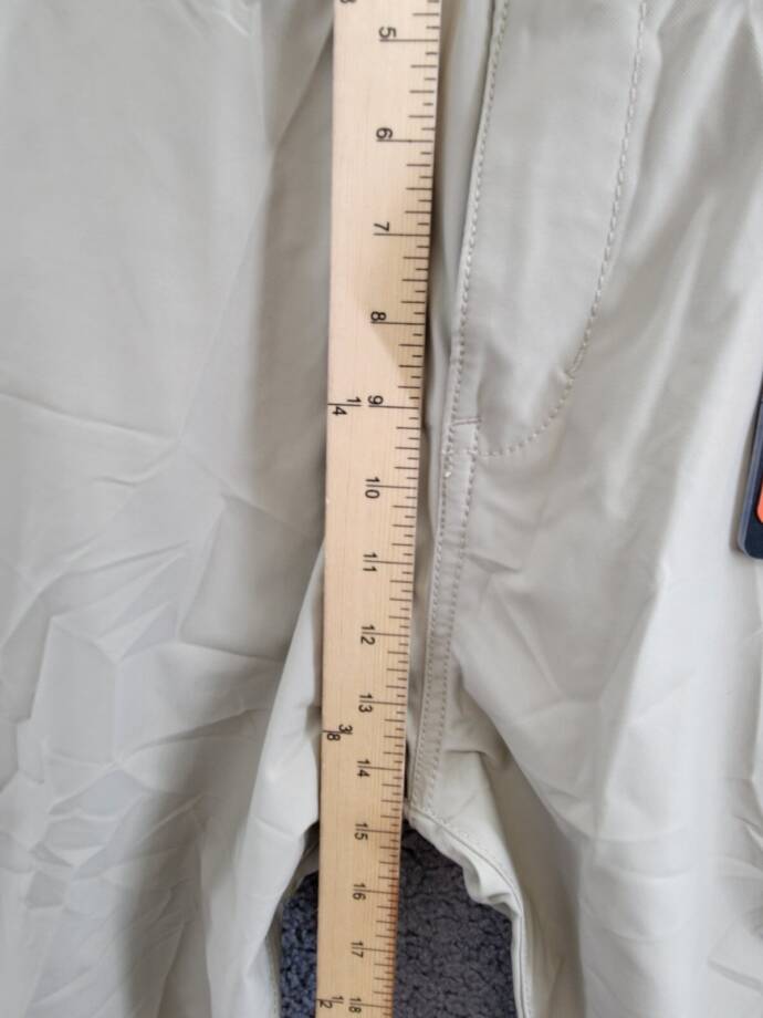 Bass Outdoor Straight-Fit Traveler Pants Men's 36 Trench Coat Button Zip Closure